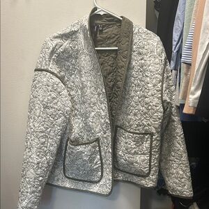 Elegant Sage Green Quilted Jacket